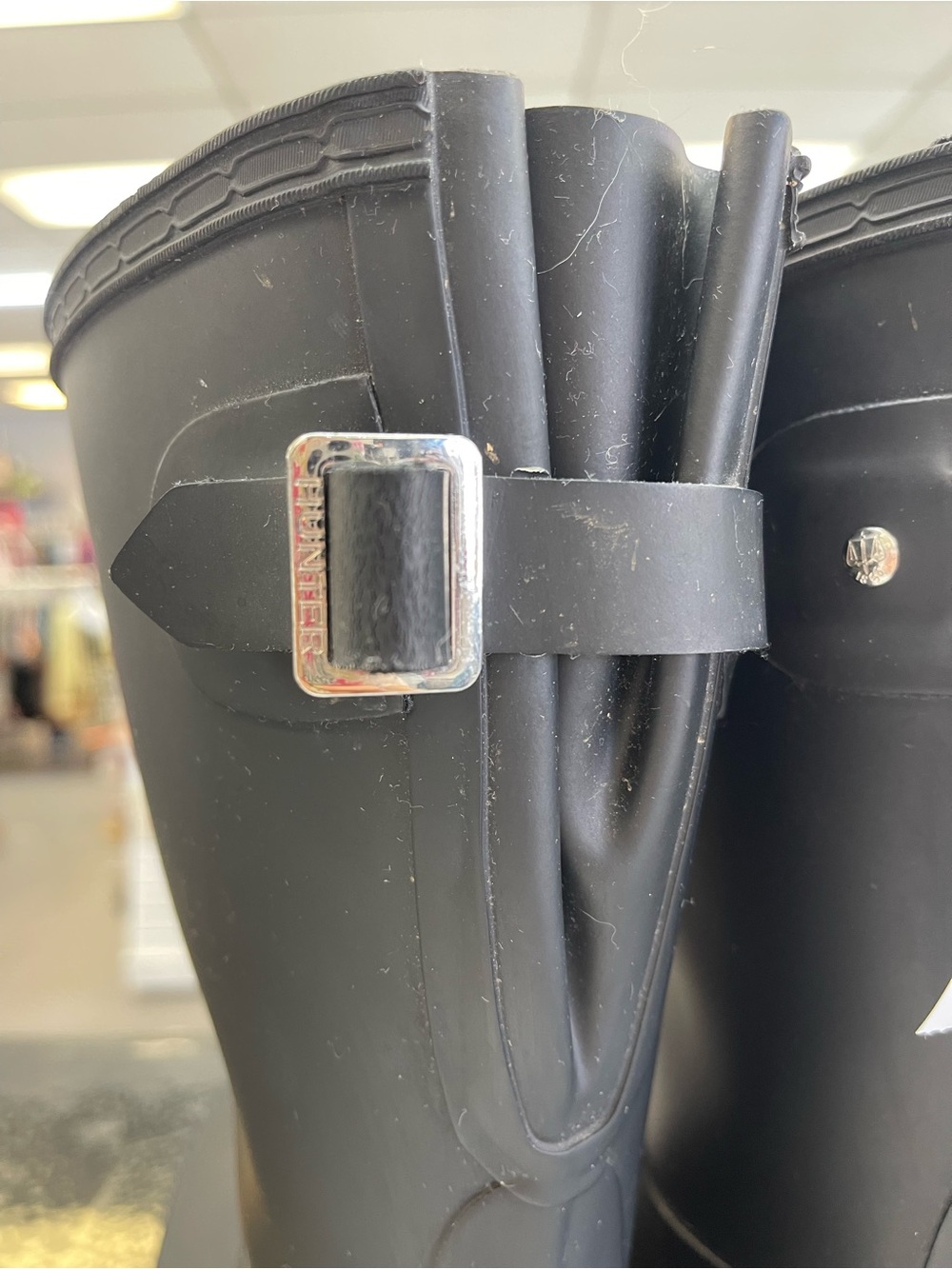 Hunter Matte Black Women's Rain Boots - Picture 5 of 6